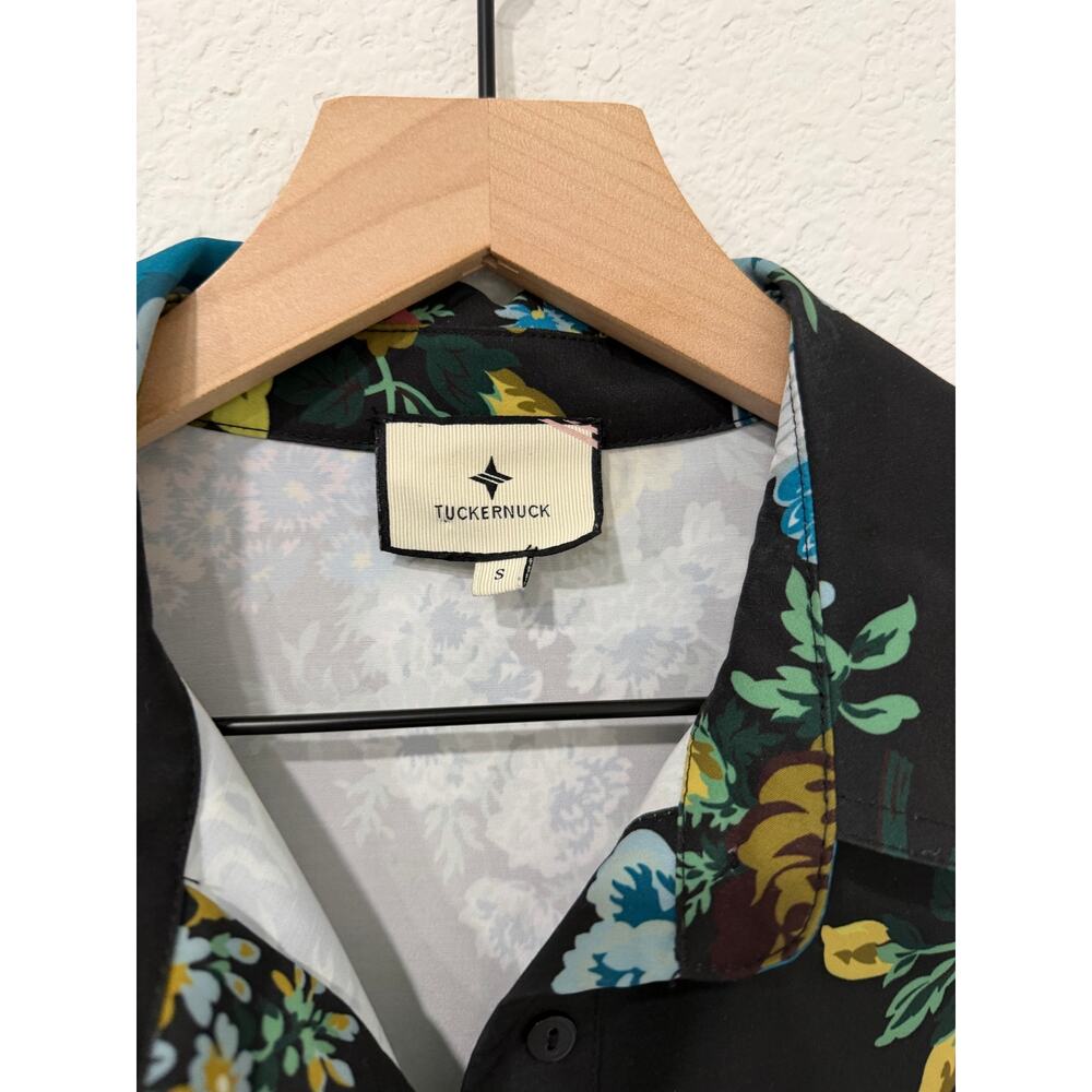 Tuckernuck Black Floral Bouquet Chloe Midi Dress - Picture 3 of 6